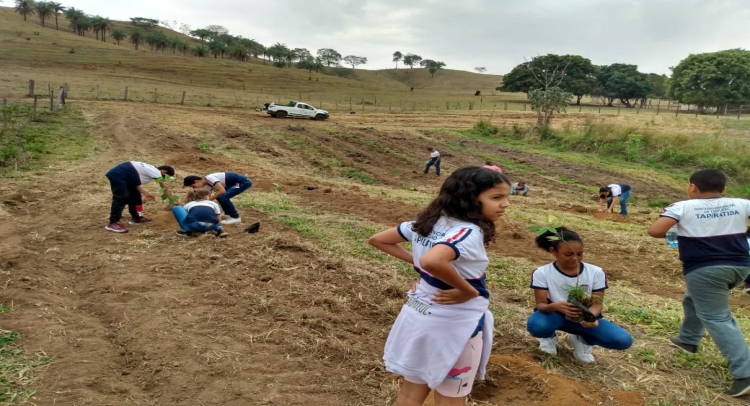 PREFEITURA DE TAPIRATIBA REALIZA PLANTIO DE ÁRVORES