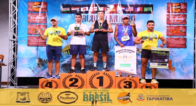 FINAL DO CIRCUITO MUNDO DE CORRIDA É FEITO EM TAPIRATIBA